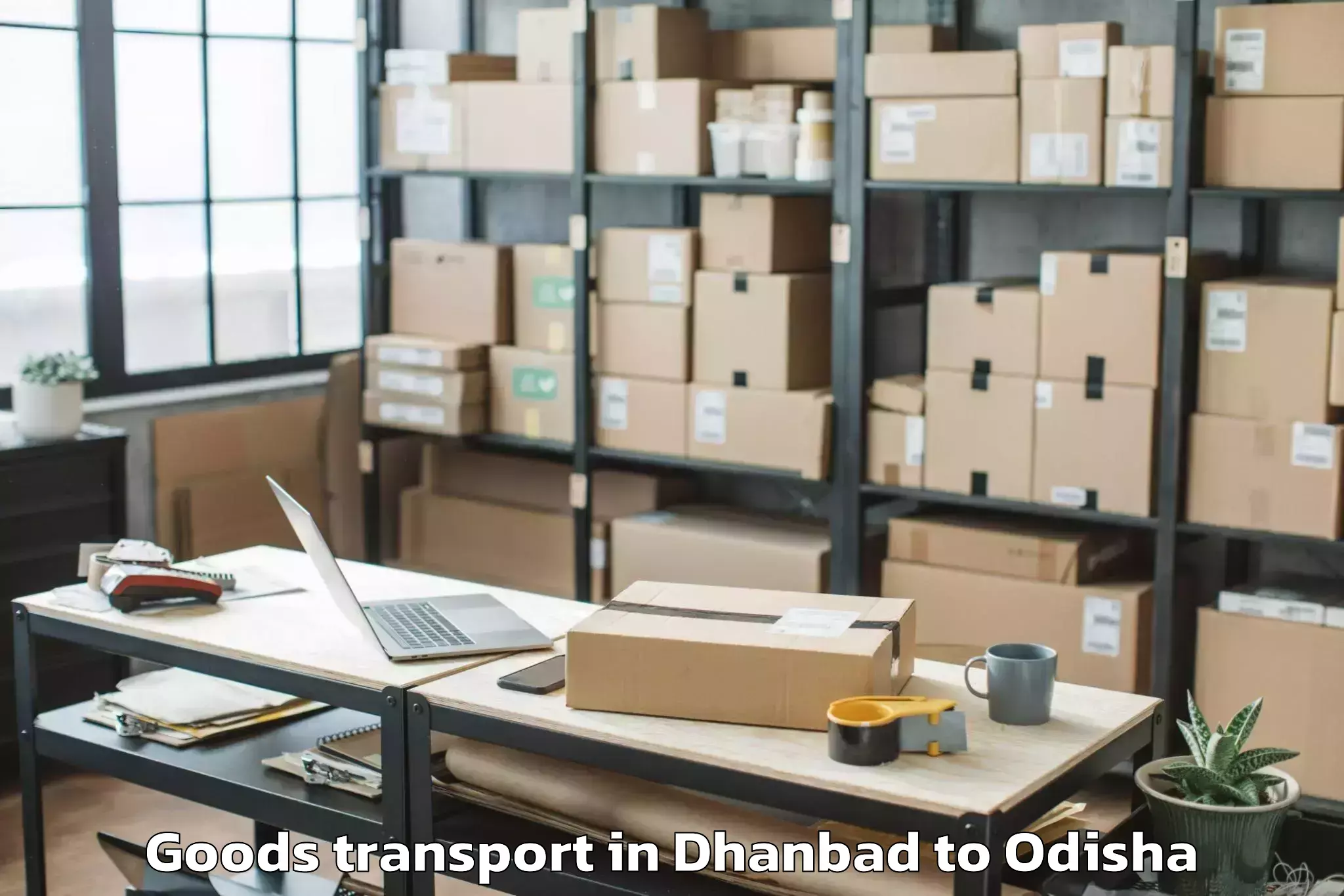 Trusted Dhanbad to National Law University Odisha Goods Transport